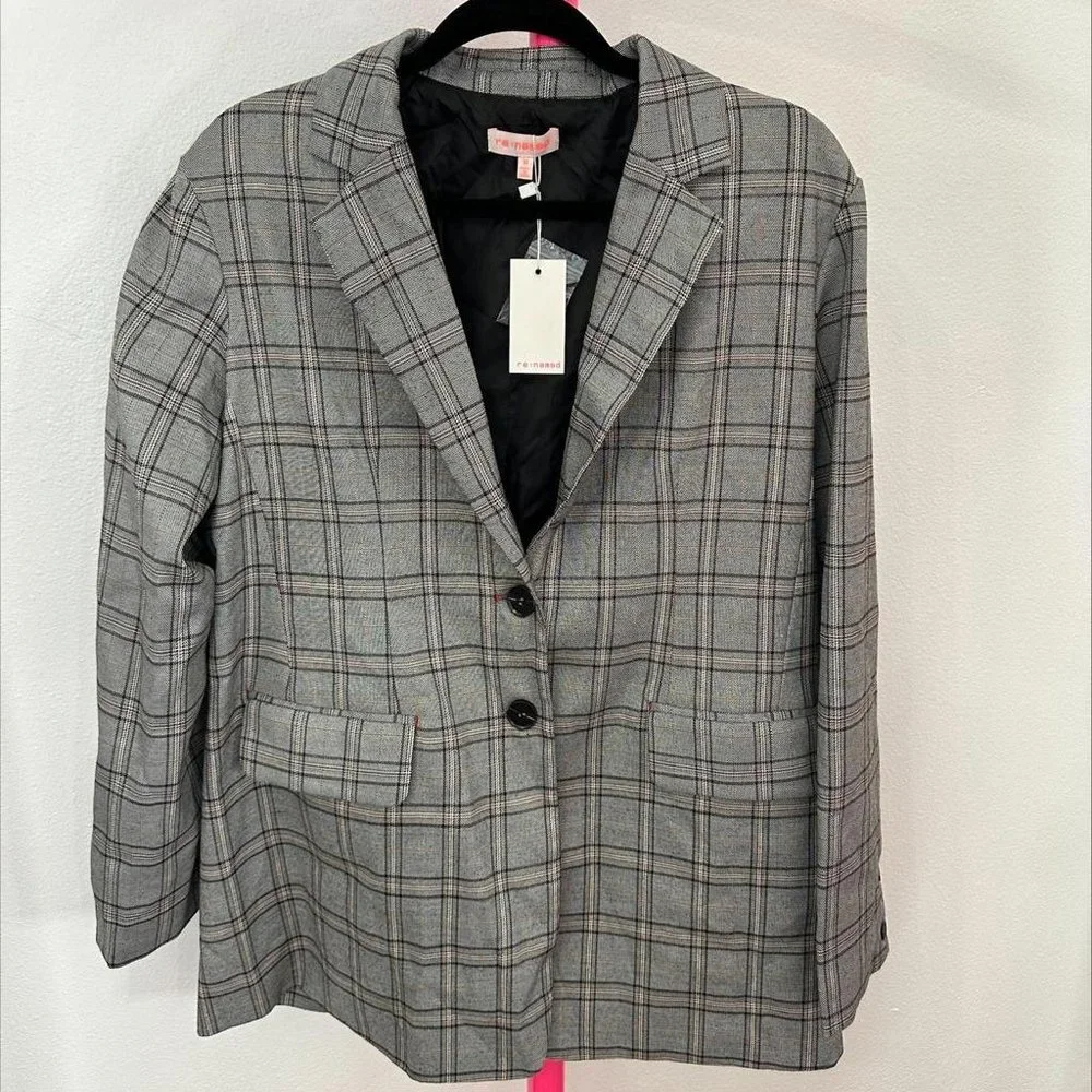 RE:NAMED PLAID‎ JACKETS SIZE MEDIUM